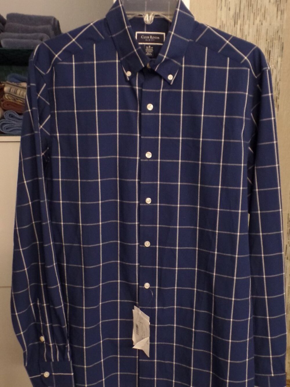CLUB ROOM Men's Long Sleeve Shirt - NWT - Slim Fit Medium